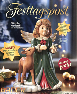 Праздничный каталог Bader Festtagspost - праздничные аксессуары и оригинальные подарки к Рождеству и Новому Году.